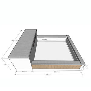Nouvelle Conception Luxe Personnalisé Bain à remous Spa Jacuzzi Piscine Plongée Froide Extérieure Mosaïque Intégrée Piscine Spa Encastrée Sun Lege - Product Image 5