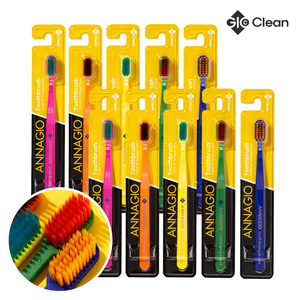 [ANNAGIO] Brosse à dents ultra douce 0,01 mm pour dents sensibles et langue, prise en main confortable, nettoyage de la langue, soin quotidien, nettoyage doux - Product Image 1