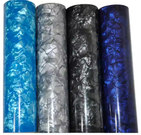 Feuilles de celluloïd bleues en gros, feuilles de nacre pour la décoration de guitares, de tambours et de murs