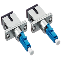 Adaptador/Adaptador de fibra óptica de Metal FTTH Hybrid SC hembra a LC macho UPC simple