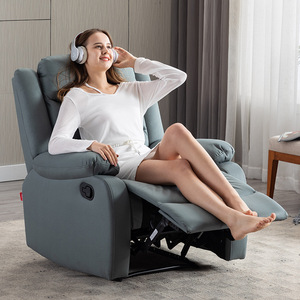 Electric <b>Reclining</b> Chair With Massage Function Fabric Single Sofa For Adults - Product Image 1