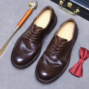 Zapatos de Cuero de Estilo Lujoso: Suela de Cuero Genuino, Suela Exterior de Goma Cosida a Mano con Tecnología Goodyear, Zapatos de Piel de Vaca - Product Image 4