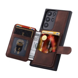 เคสโทรศัพท์หนังแท้กันน้ำกันกระแทก พร้อมช่องใส่บัตรและกระเป๋าอเนกประสงค์สำหรับ Samsung - Product Image 4
