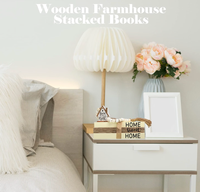 4 livres décoratifs en bois style ferme pour la décoration intérieure, Home Sweet