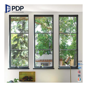 PDP Triple Vitrage Fenêtres <span class=keywords><strong>Ventilation</strong></span> Top Hung Fenêtre Manivelle pour Villa Maison - Product Image 2