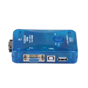 FJ-102UK Fjgear 2 PORT AUTO USB KVM SWITCH 2 in 1 out with plastic case 1920*1080 250mhz automatically