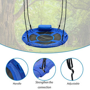 Columpio de Red Textilene Personalizable de 4 Colores ZOSHINE, Columpio Volador Seguro de Múltiples Hebras <span class=keywords><strong>para</strong></span> Uso en Exteriores, Patio, Árbol y Jardín - Product Image 3