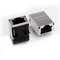Conector RJ45 Modular SMT de un solo puerto con módulo magnético 10/100Base-T HR961160C Conector SMB Conectores Ethernet
