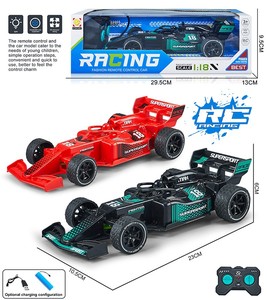 Voiture de course RC <span class=keywords><strong>F1</strong></span> à l'échelle 1:18 avec lumières LED, pack mixte 2 couleurs, jouet télécommandé pour enfants - Product Image 2