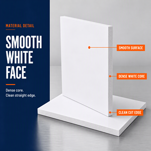 Pannello in Schiuma PVC Bianco 3mm 5mm 8mm 10mm 18mm 1220x2440mm, Pannello Sintra, Pannello Pubblicitario <span class=keywords><strong>Forex</strong></span> - Product Image 3