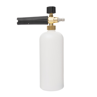 Kangpunuo PMH-03 1L Lance à mousse haute pression multicolore en aluminium, acier inoxydable et plastique pour lavage de voiture, générateur de mousse de savon