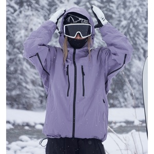 Ensemble veste et pantalon de <span class=keywords><strong>ski</strong></span> imperméable 3L de haute qualité pour l'hiver, respirant, équipement de snowboard, fermeture éclair, grande taille, chauffant, pour adultes - Product Image 3
