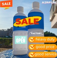 AIRFUN 2m Canette de bière gonflable publicitaire d'extérieur de marque, bouteille gonflable géante personnalisée, canette gonflable étanche à l'air
