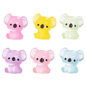Figurine en résine Koala, ornement de jardin miniature, accessoire décoratif en forme d'animal qui brille dans la nuit, pour aménagement paysager DIY - Product Image 1