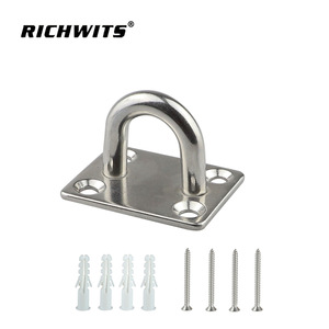 RICHWITS Plaque carrée en acier inoxydable pour bateau, quincaillerie marine, support de fixation pour ventilateur de plafond, sac de sable, luminaire - Product Image 3