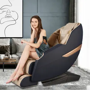 3d עור עיסוי כיסא recliner sl מלא כף הרגל ספא חשמלי אפס כוח משיכה shiatsu כיסא עיסוי