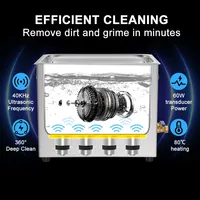 Nettoyeur à ultrasons commercial 4L 6L 40Khz pour laboratoire, pièces automobiles, vinyle, bijoux, usage industriel