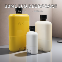 15g 35g 75g Conteneurs vides en plastique PP pour déodorant Bâton rechargeable pour éco-déodorant Bâton pour déodorant