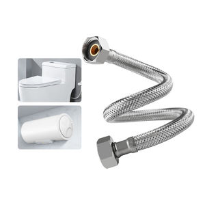Tuyau flexible tressé moderne en acier inoxydable 40cm pour entrée d'eau de <span class=keywords><strong>robinet</strong></span> froid et chaud <span class=keywords><strong>Wc</strong></span> pour tuyau flexible de toilette Taizhou - Product Image 2
