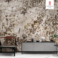 Dalle en pierre frittée FROZEN FOX 1200x2800mm, finition polie, résistante aux acides, antibactérienne, antidérapante, moderne, pour extérieur, salle à manger, piscine