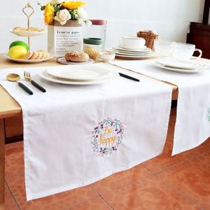 Mantel Individual de Tela Suave, Lavable y Reutilizable, 100% Algodón, Bordado en Blanco, Estilo Rústico, para Mesa de Comedor o Cocina - Product Image 2