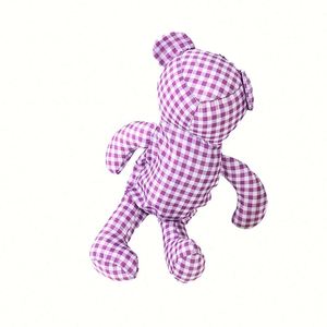 Design Wholesale Checkered Waterproof Fabric Bear Shopping <b>Foldable</b> Storage Tote <b>Bag</b> - Product Image 5