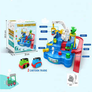 Jouet éducatif enfants nouveau Train ferroviaire jouet ingénierie camion <span class=keywords><strong>Rail</strong></span> voiture éducatif cerveau interactif <span class=keywords><strong>jeu</strong></span> de Table - Product Image 4