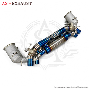 Échappement arrière léger en titane avec downpipes Decat pour Porsche 911 992 992.1 992.2 Carrera Targa 3.0 Twin Turbo - Product Image 5