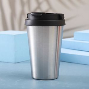 Nouvelle tasse isotherme à double paroi en acier inoxydable de grande capacité avec couvercle - Product Image 2