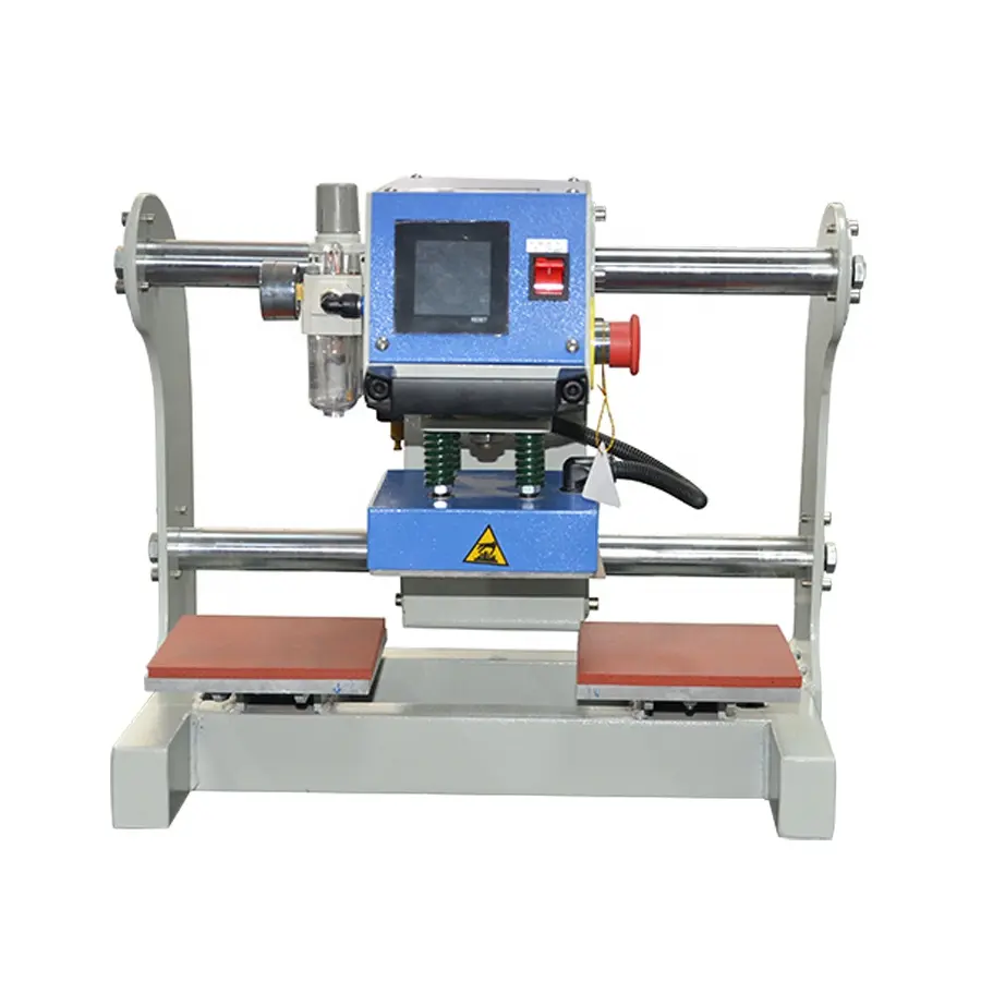 Presse à chaud hi-q 12x12 cm, machine de presse à chaud par Sublimation pneumatique avec Double Station de travail pour petit Logo