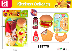Jouets en plastique pour hamburgers, modèle <span class=keywords><strong>de</strong></span> restauration rapide, ensemble <span class=keywords><strong>de</strong></span> cuisine, <span class=keywords><strong>jeux</strong></span> pour enfants - Product Image 4