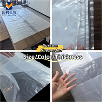 Fabricant d'épaisseur de taille personnalisée Vente en gros Sac PEBD grand gousset latéral en plastique poly transparent pour articles ménagers/emballage alimentaire