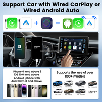 Portable Fast Speed Transfer S2P carlinkit Carplay Ai Box 64gb Car Play Dual Channel Gps Wifi Wired to Wireless Adapter for Cars