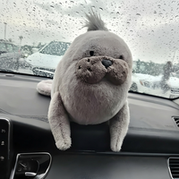 Peluche de lion de mer Roarwell de qualité supérieure JC, jouet amusant représentant une faune marine, animal en peluche doux et mignon, poupée en peluche de phoque océanique pour enfants, cadeau