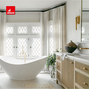 فاخر فاخر ممتاز للحمام مصنوع من ألواح مخدد بلوط أبيض ألدر للبيع من المصنع مباشرة - Product Image 2