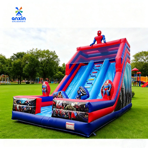 Fabricantes de Brincolines Personalizados, Casa de Brinco Inflable Comercial con Tobogán - Product Image 5