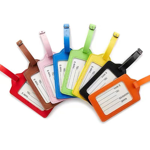 Waterproof Design 3d Raised Embossed Logo Luggage Tag Pvc Personalized Customized <b>Suitcase</b> Luggage Tag With <b>Strap</b> - Product Image 2