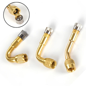 Boquilla para inflar neumáticos con curva de 45 grados, 10 mm, 36 mm de longitud, extensión de válvula de inflado rápido para productos de aire - Product Image 3