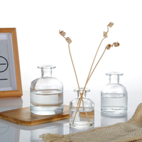 Diffuseur de parfum en verre noir de luxe 50ml/100ml avec bouchon couronne, sérigraphié, pour aromathérapie et artisanat