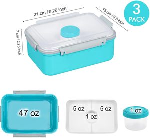 Vente en gros personnalisée Boîte à lunch Bento isolée en plastique PP sans BPA Boîte à lunch thermique étanche pour enfants avec sac pour écoliers - Product Image 4