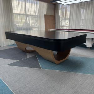 Table de billard en bois massif moderne sur mesure pour la maison, 7 pieds, coussin en bois, dalles de pierre bleue, cuir de qualité tournoi durable et luxueux - Product Image 4