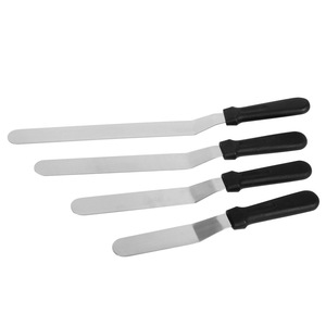 Simple Style Stainless Steel Cake Decorating Spatula Plastic Handle Home Kitchen Cream Baking Tool Scraper Baking Pastry Tool - Product Image 2