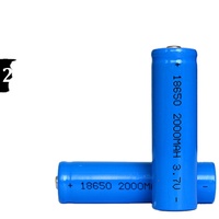 Batterie Lipo rechargeable au lithium-ion 18650 21700, 3,7 V, 2000 mAh, 7,4 Wh