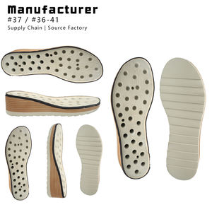 Kadınlar için Lüks Doğrudan Satış Kama Tasarım Bej Renk İyi Havalandırmalı Kalın Tabanlı Sandaletler - Product Image 1