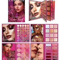 Palette de fards à paupières transfrontalière Beauty Beast Book 71 couleurs, fard à paupières waterproof, illuminateur, contour, blush, rouge à lèvres tout-en-un