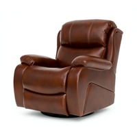 Fauteuil inclinable électrique monoplace surdimensionné en cuir de luxe, Fournisseur de meubles en gros, Approvisionnement par commande en gros