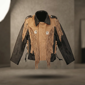 Vestes en cuir pour enfants, collection Bon Jovi, style noir et marron - Product Image 2