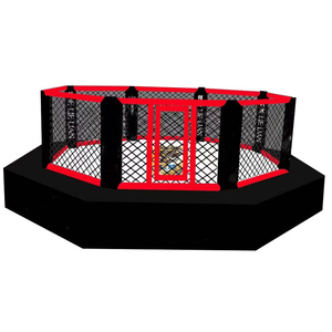 <span class=keywords><strong>Cage</strong></span> de <span class=keywords><strong>MMA</strong></span> professionnelle portable 6x6 avec rembourrage personnalisé, poteaux, clôture octogonale, compétition, acier inoxydable, <span class=keywords><strong>gonflable</strong></span>, meilleure qualité - Product Image 1
