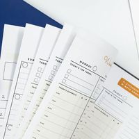 Logo personnalisé Heureux Fin de Vie Maman Planificateurs Conseil Date Autocollants Diviseurs Journal Hebdomadaire Cahier Planificateur pour Cadeaux d'Affaires