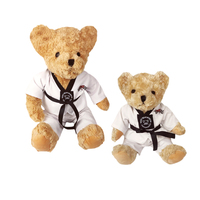 Ours en peluche personnalisé Taekwondo & Karaté, cadeau pour événement d'arts martiaux avec logo personnalisé